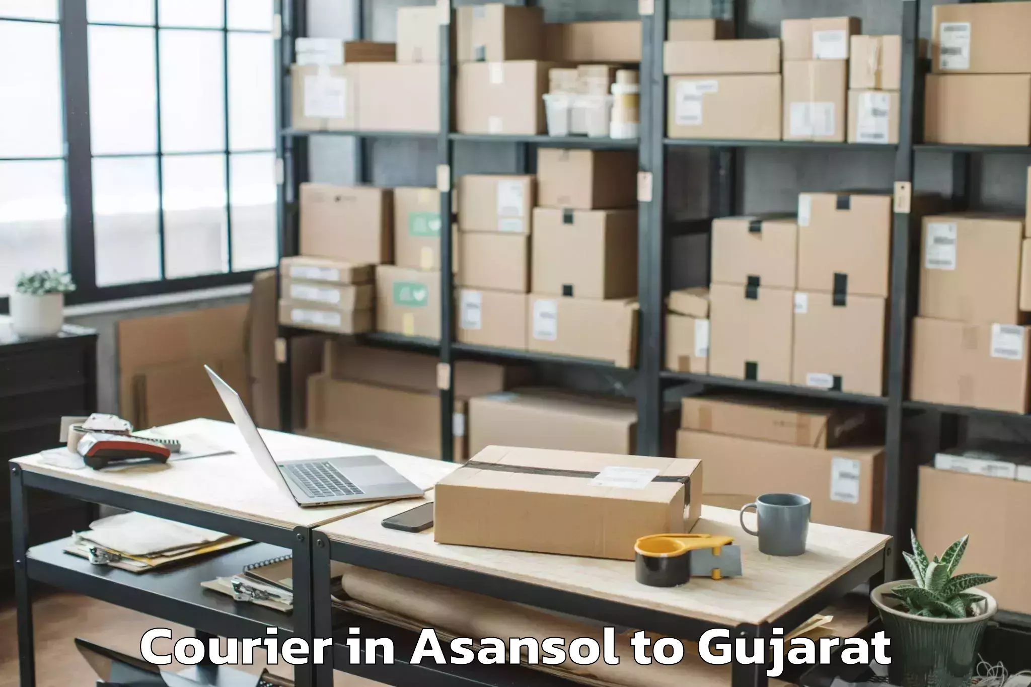 Leading Asansol to Charotar University Of Science Courier Provider